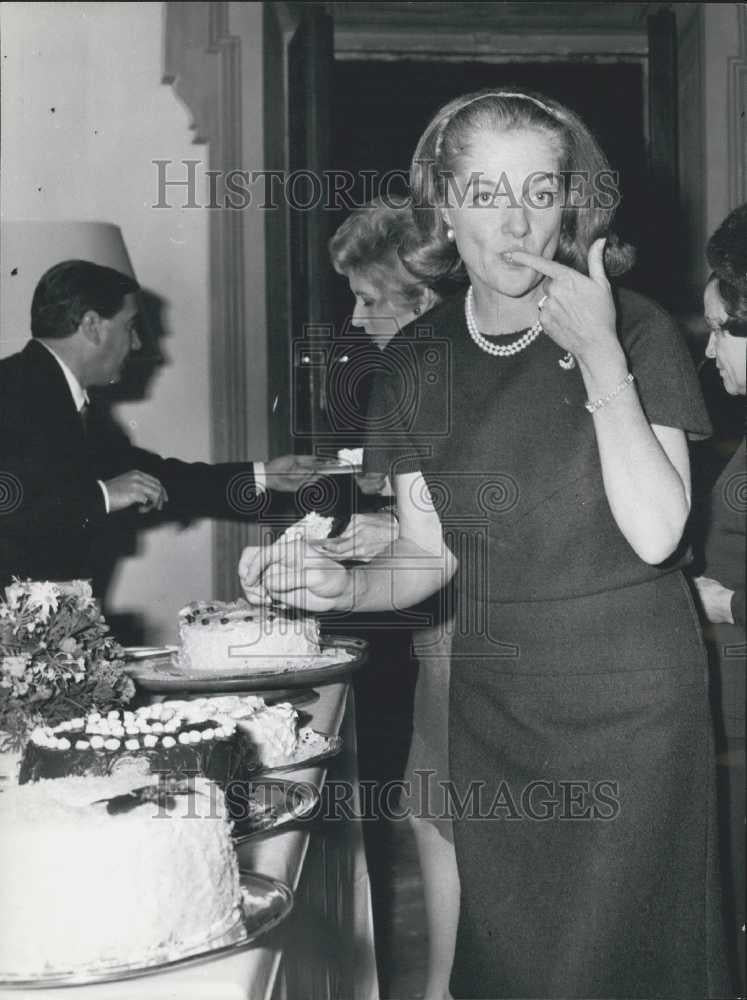 1966 Press Photo Lillian Larke Tootle Reinhardt Wife of US Ambassador to Rome - Historic Images