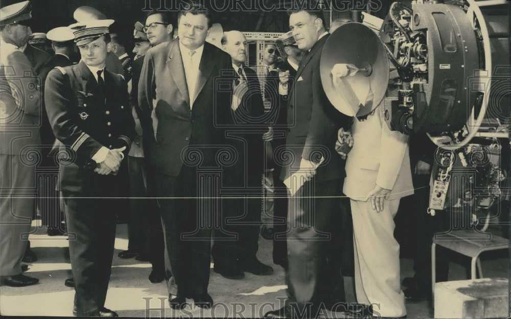 Press Photo German Defense Minister Franz Strauss In Paris - Historic Images