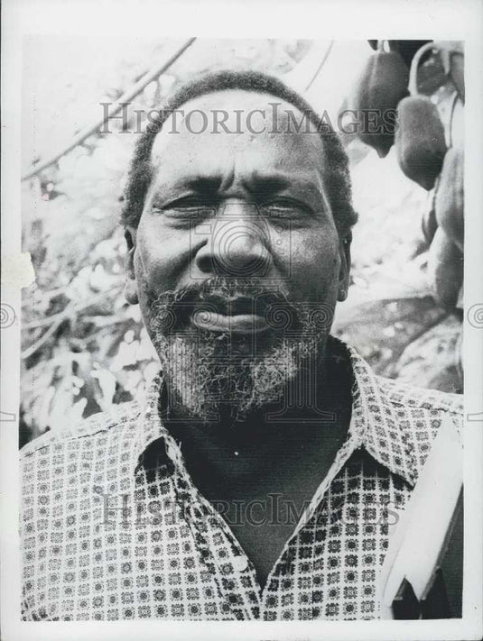 1961 Press Photo Jomo Kenyatta-Portrait in detention in Kenya - Historic Images