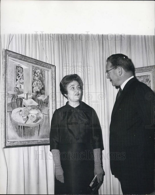 Press Photo Miss MacKendrick's First London Exhibition - Historic Images
