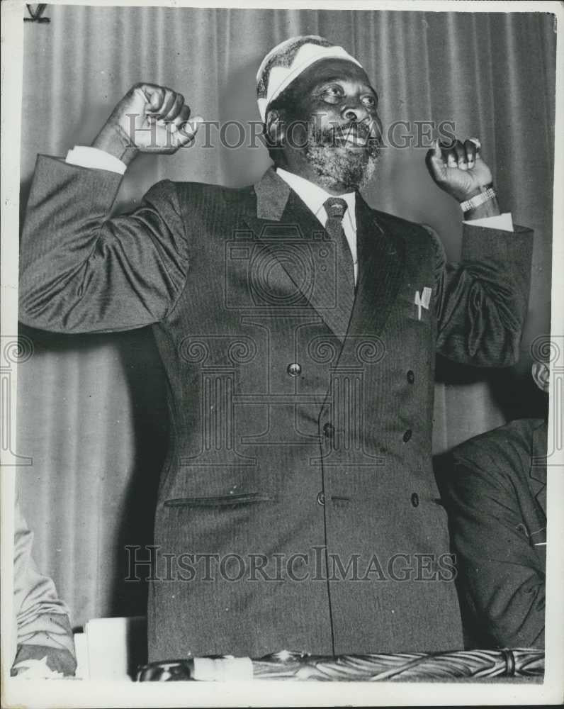 1961 Press Photo Kenya&#39;s Jomo Kenyatta - Historic Images