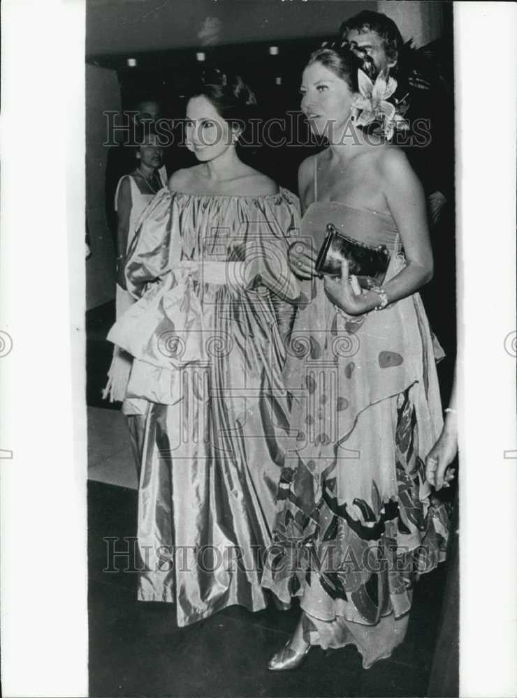 Press Photo Mme. Suekarno &amp; Princess Soraya in Monaco - Historic Images