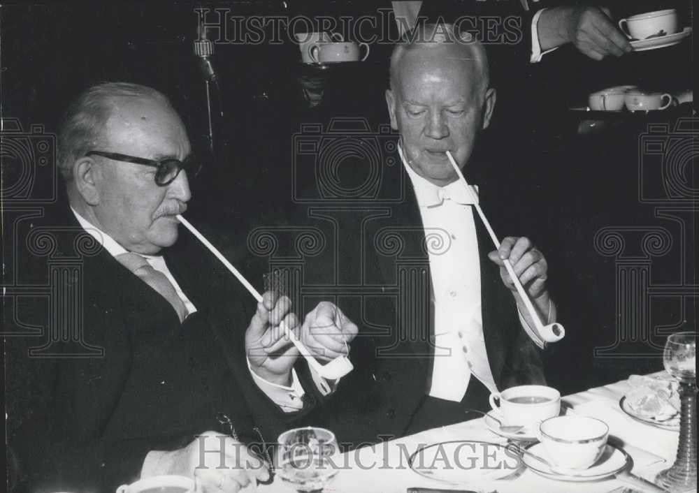 1960 Press Photo Federal President Heinrich Luebke - Historic Images