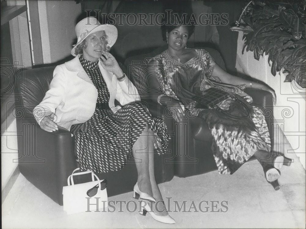 1972 Press Photo Madame Pompidou ,France &amp; Mme  Lamizana,Togo - Historic Images