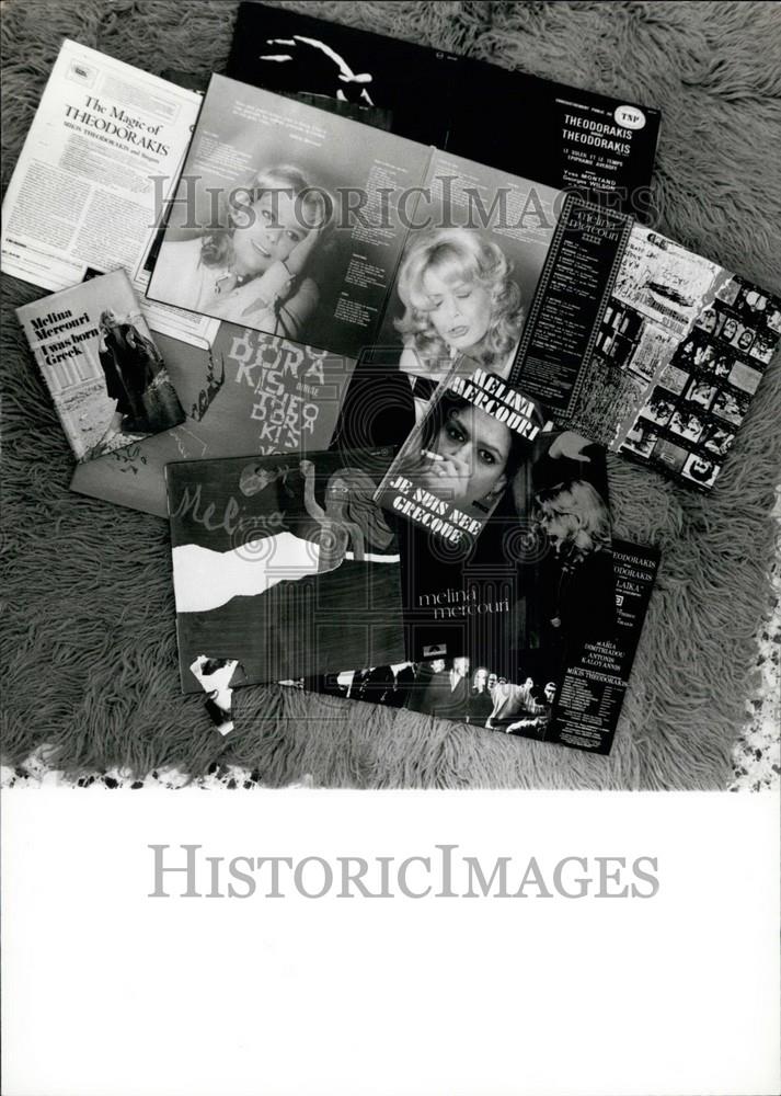 Press Photo Media about Melina Mercouri - Historic Images