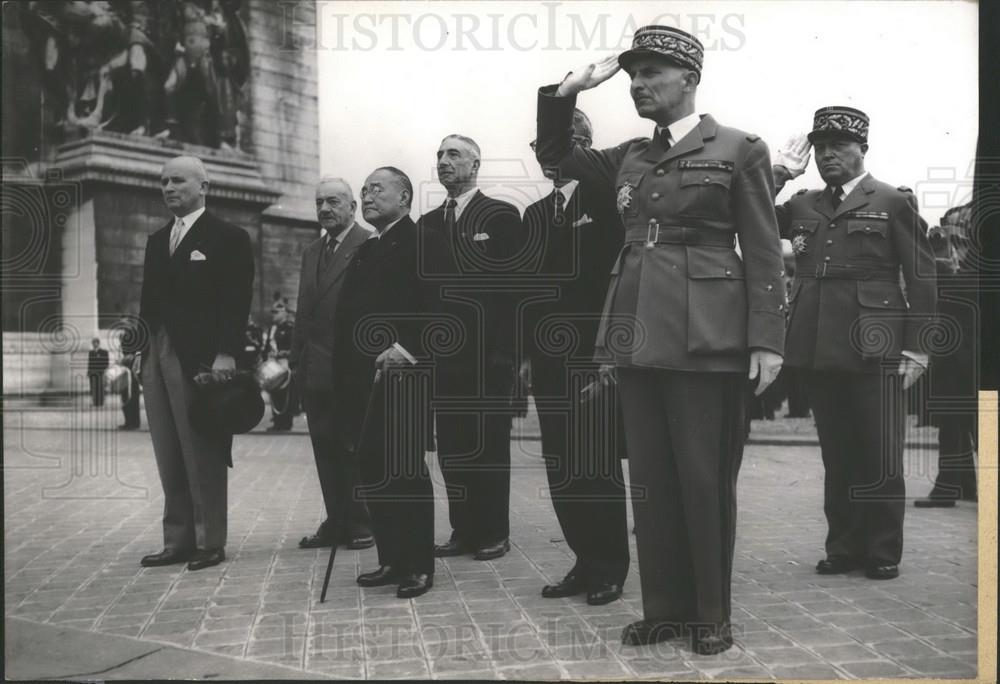 1954 Press Photo Japan Prime Minister Yoshida - Historic Images