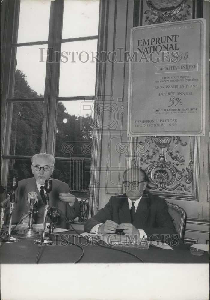 Press Photo Guy Mollet French Politician - Historic Images