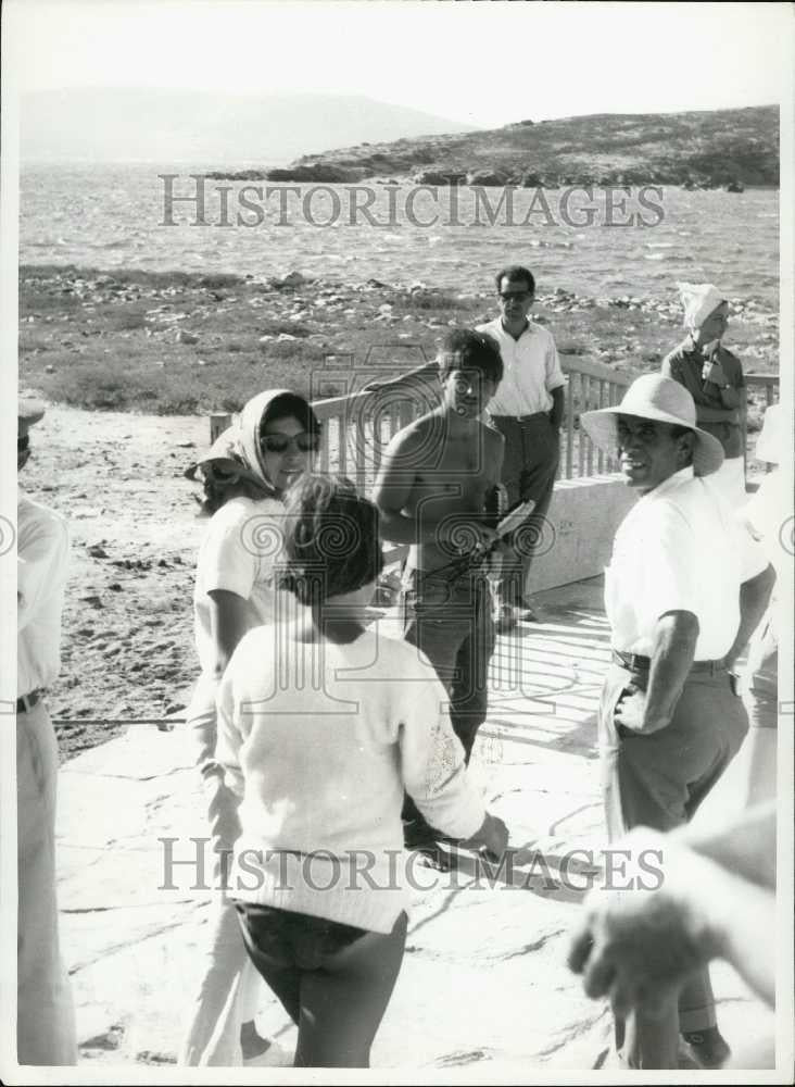 Press Photo Princess Soraya Of Greece Refuses To Speak With Reporters Boat Wreck - Historic Images