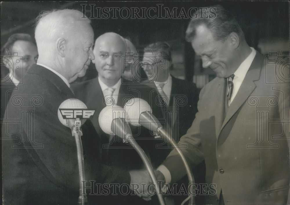 1961 Press Photo German President Luebke In Berlin - Historic Images