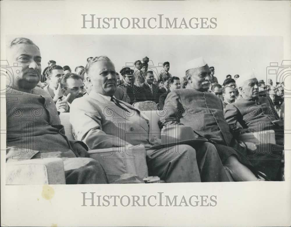 1954 Press Photo Marshal Tito On His State Visit To India - Historic Images