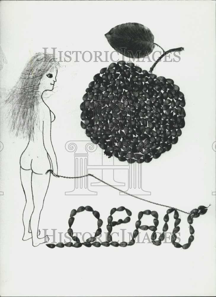 1981 Press Photo Eve's Apple Pip-Art Exhibit in Valais - Historic Images
