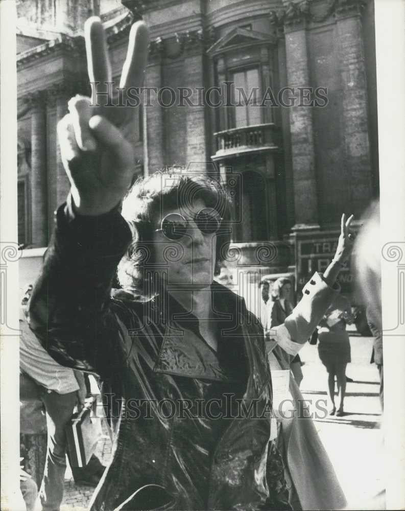 1973 Press Photo J. Paul Getty Junior British Philanthropist - Historic Images