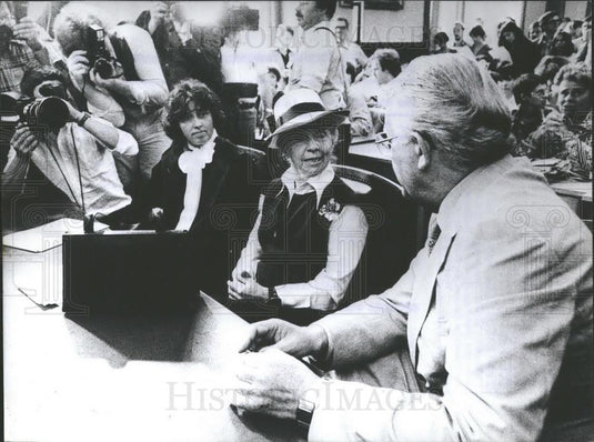 Press Photo Henry Nannen of Stern magazine and  actress Inge Meysel - Historic Images