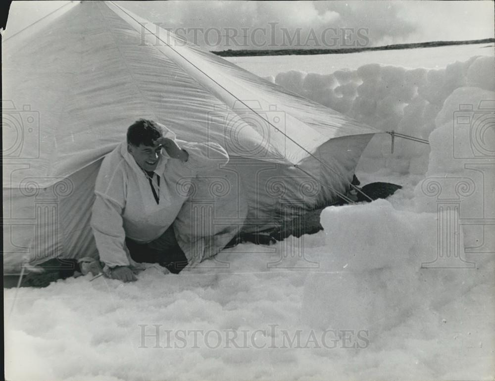 1953 Press Photo Marine Commando Winter Warfare Training Course - Historic Images