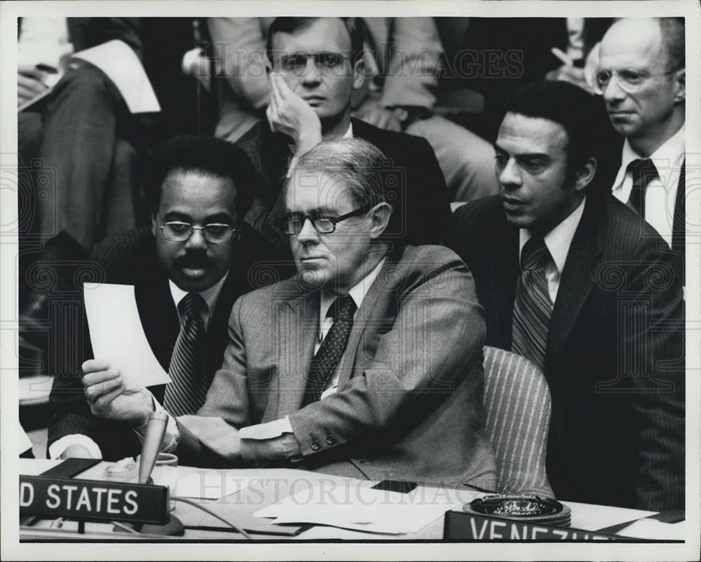 1978 Press Photo Donald Mchenry - Cyrus Vance Andrew Young - Historic Images