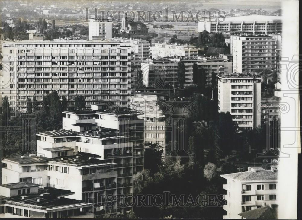 1971 Press Photo Aerial Of &quot;Iztok&quot; Housing Estate in Sofia Bulgaria - Historic Images