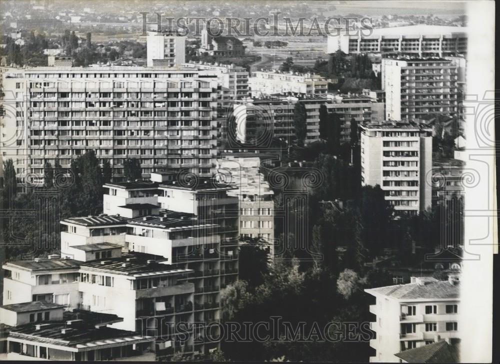 1971 Press Photo Aerial Of "Iztok" Housing Estate in Sofia Bulgaria - Historic Images