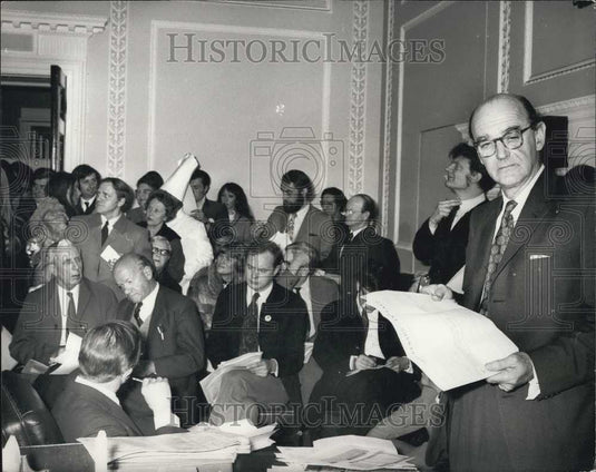 1971 Press Photo Britain's Registrar General Michael Reed Gears Up For Census - Historic Images