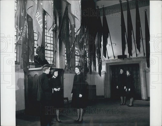 Press Photo William Booth Memorial Training College Cadets Inside - Historic Images