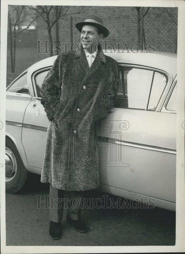 1959 Press Photo Men's Fashion Model Tailored Design Society Styles Ltd. - Historic Images