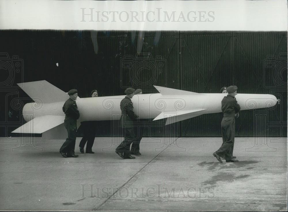 1958 Press Photo R.A.F. Rehearsal For Royal Tournamen - Historic Images