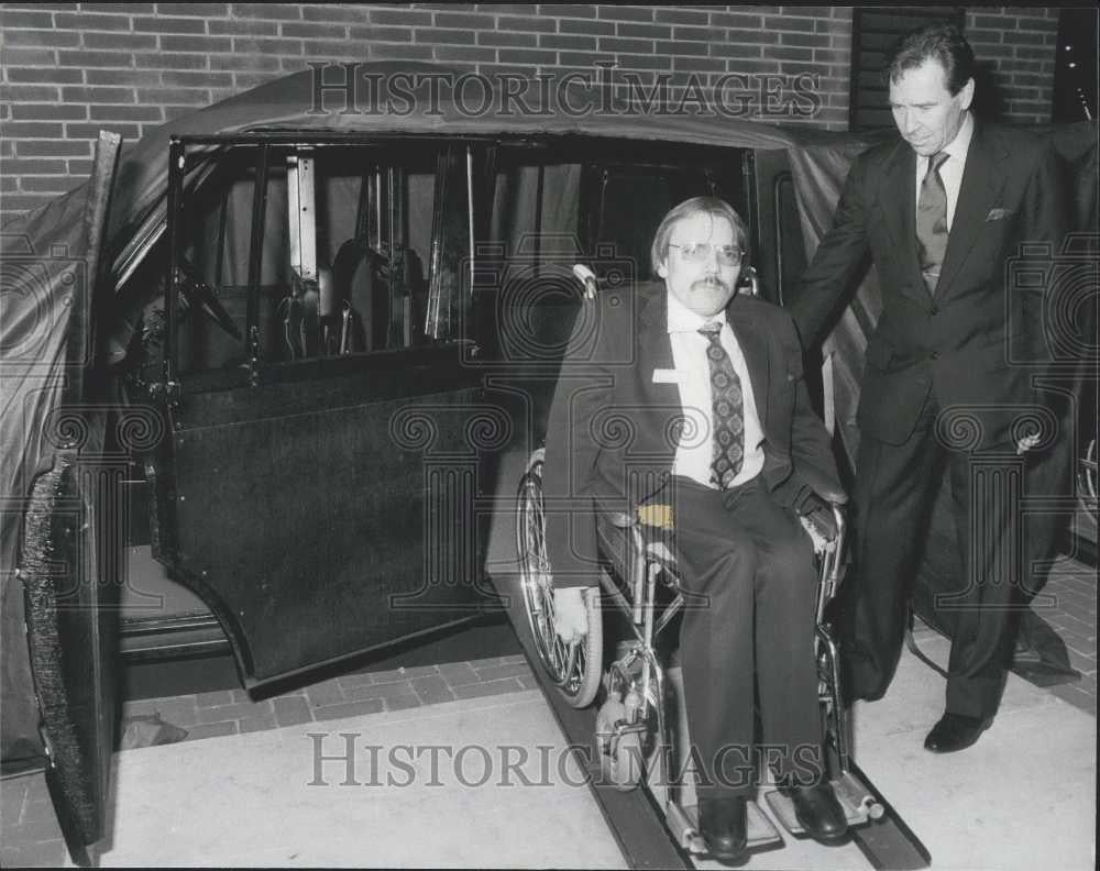 1981 Press Photo Snowdon at Transport Without Handicap Conference - Historic Images