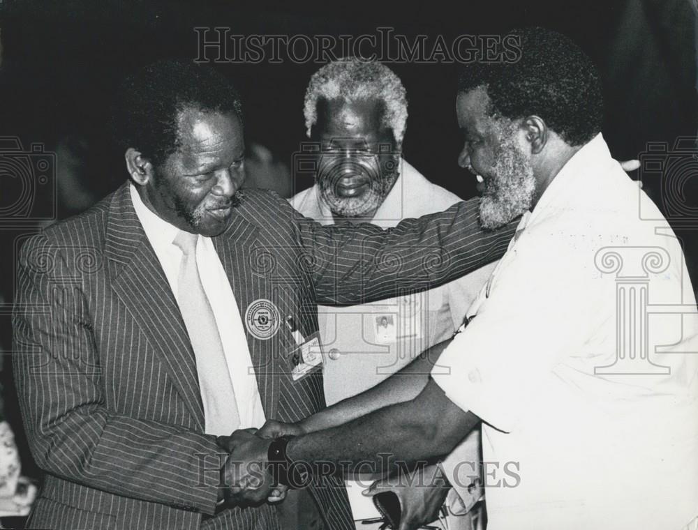 Press Photo South Africa Liberation, Oliver Tambo, Sam Nujoma, Peter Mueshihange - Historic Images