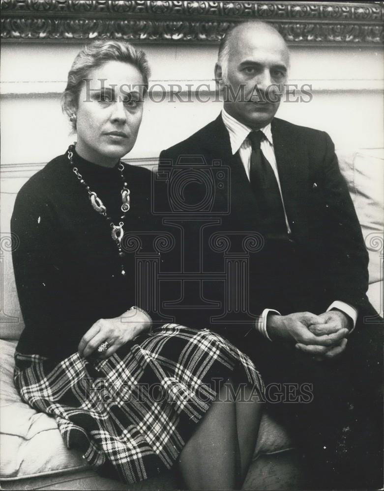 1973 Press Photo Chilean Ambassador Alvar Bunster and his wife - Historic Images