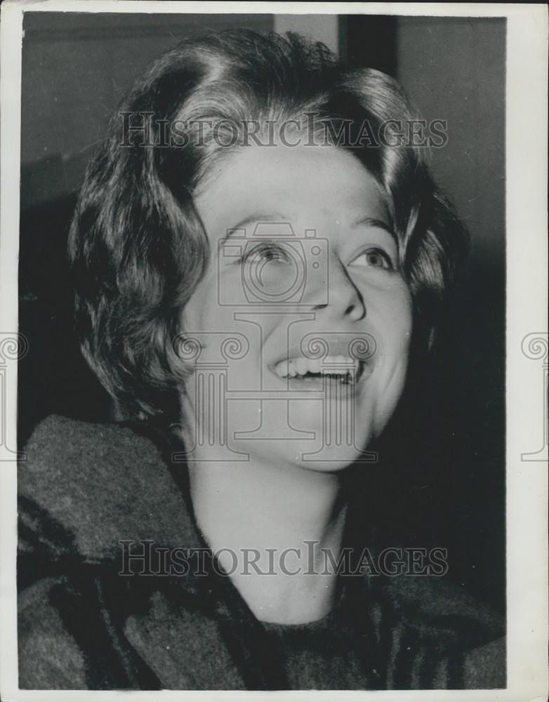 1960 Press Photo Australian Night Club Singer Diana Trask Closeup