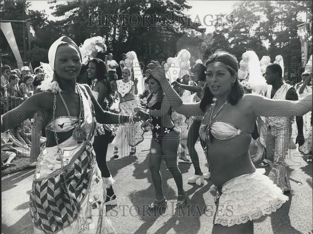 1917 Press Photo Fetes De Geneve, Sagueiro Samba School, Brazilian Dancers - Historic Images