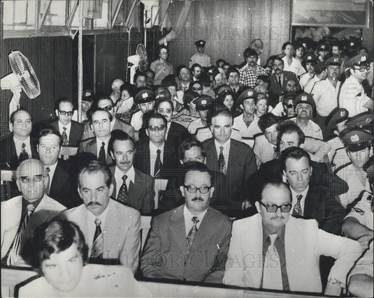 1975 Press Photo Greek Colonel's On Trial 21 of Them for Treason & Other Charges - Historic Images