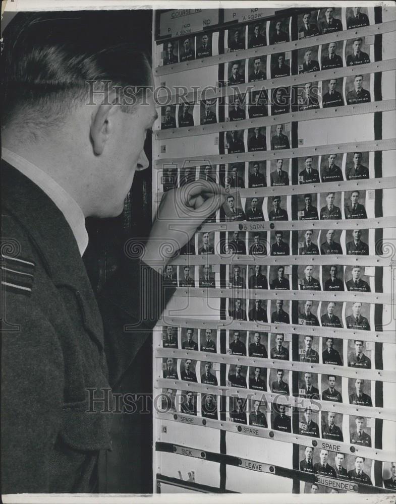 Press Photo Distribution Board for Canberra training flights - Historic Images