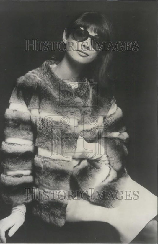 1965 Press Photo odels of Birger Christensen Chinchilla' - Historic Images