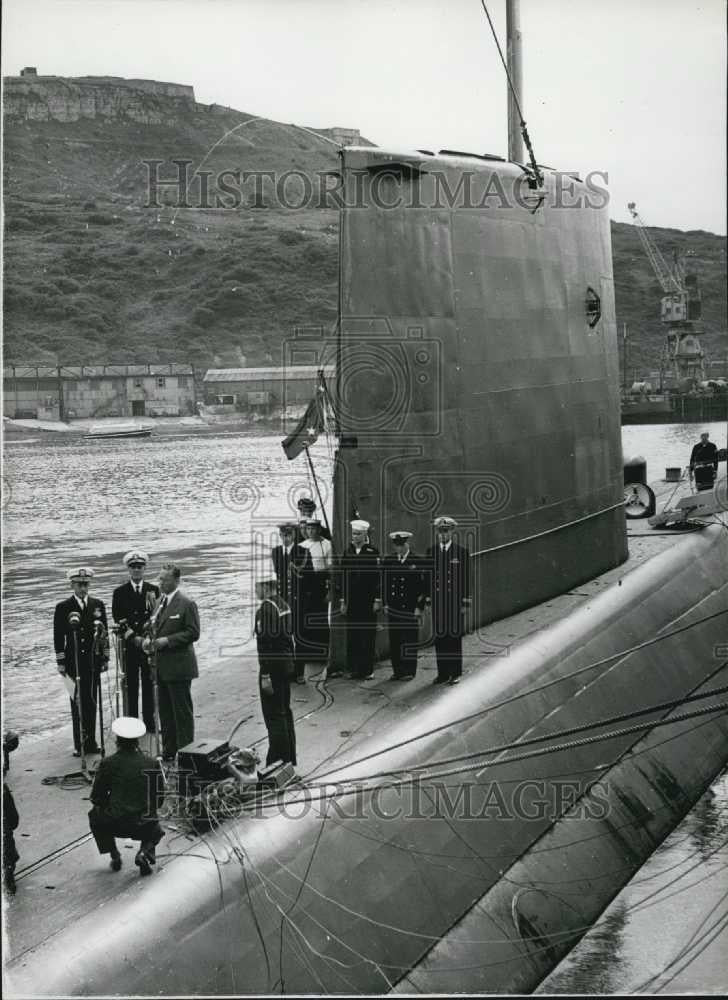 1958 Press Photo Britain Welcomes The Nautilus - Historic Images