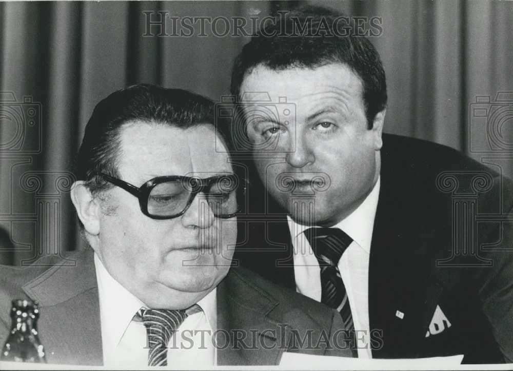 Press Photo Franz Joseph Straub Chairman of the Christlich Soziale Union - Historic Images