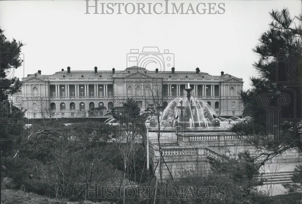 Press Photo Tokyo&#39;s 1906 &#39;Versailles Palace&#39; Prepares For Pompidou&#39;s April Visit - Historic Images