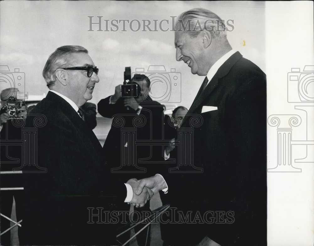 1967 Press Photo West German Chancellor Kurt Georg Kiesinger, arrived at London - Historic Images