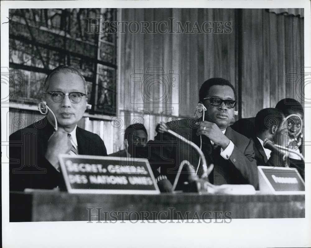 1967 Press Photo Heads of State Meeting in Kinshasa - Historic Images