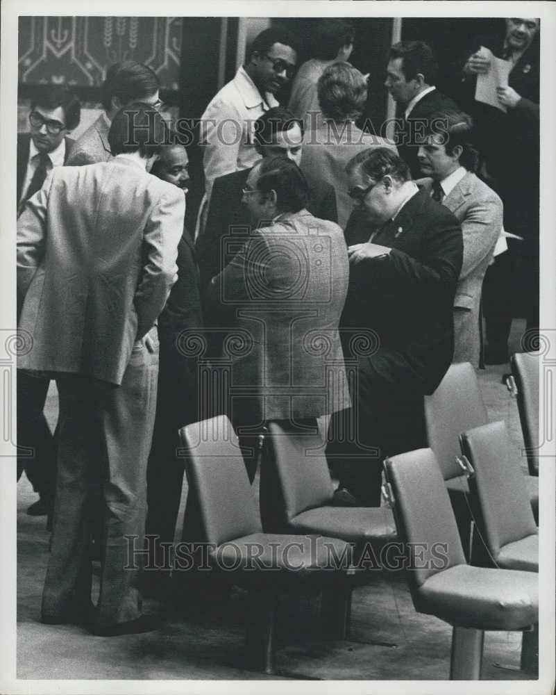 1978 Press Photo Donald F McHenry, US Amb Adriaan Aksteen And Ivor Richards - Historic Images