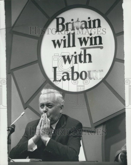 1974 Press Photo Prime Minister Mr HArold  Wilson - Historic Images