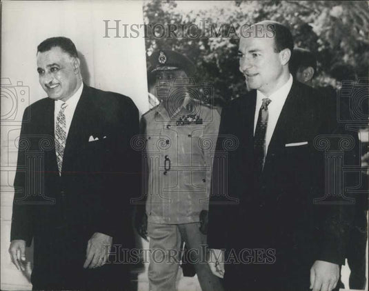 1965 Press Photo Man Chosen To Succeed President Nasser Under Arrest - Historic Images
