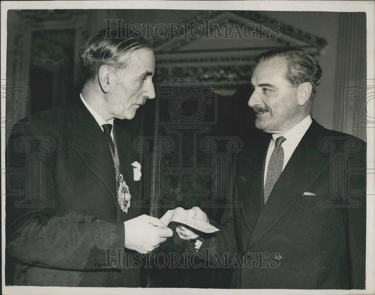 1953 Press Photo Sir Rupert De La Bewe the Lord Mayor of London &Sir G Munro - Historic Images