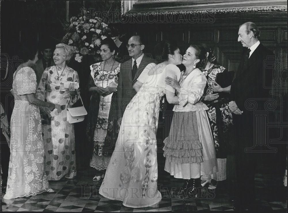 1975 Press Photo Heldi Sipila, President Echeverria, Imelda Marcos, K. Waldheim - Historic Images