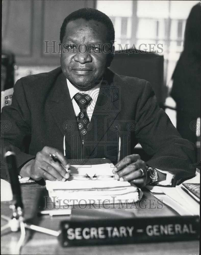 Press Photo EA Community Secretary General Edwin Mtei - Historic Images