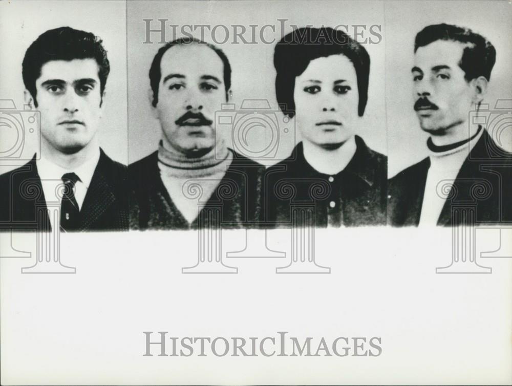 Press Photo El Al Trial Portraits Ibrahim Yousef Amonda Dahobor Abu El-Heiga - Historic Images