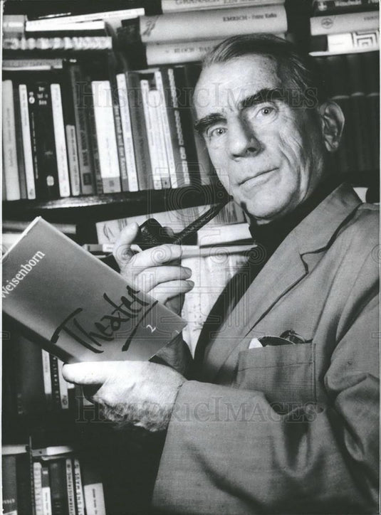 1977 Press Photo German author Gunther Weisenborn - Historic Images
