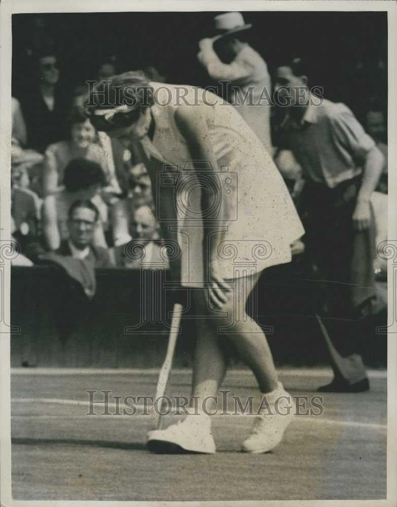 1953 Press Photo  Rinkel Quertier Shirley Fry Wimbledon Tennis - Historic Images