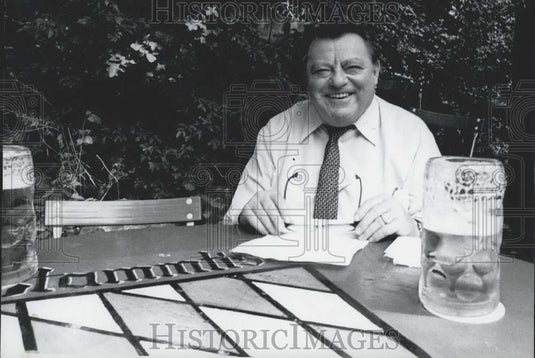 Press Photo Franz Josef Strauss Takes a Holiday - Historic Images