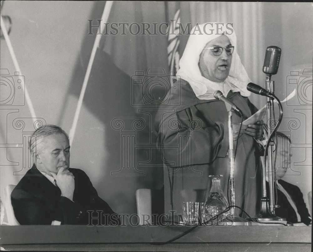 1966 Press Photo H.E. Mohammed El Fasi, Chair of Exec Board. UNESCO Har Wilson - Historic Images