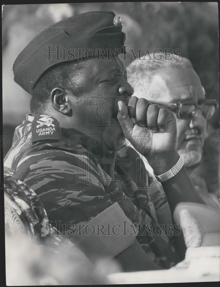 Press Photo Field Marshall Amin of Uganda - Historic Images